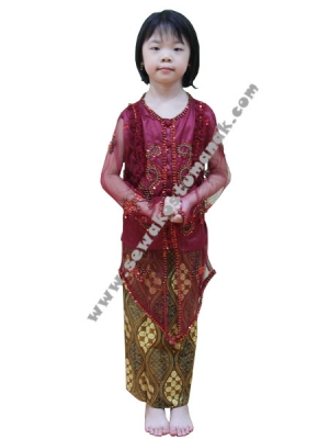 kebaya marun  large