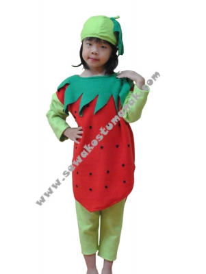 kostum buah strawberry  large